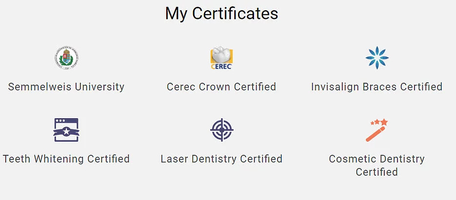 Dr. Hersh's Certificates