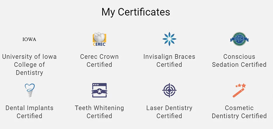 Dr. Moser's Certificates