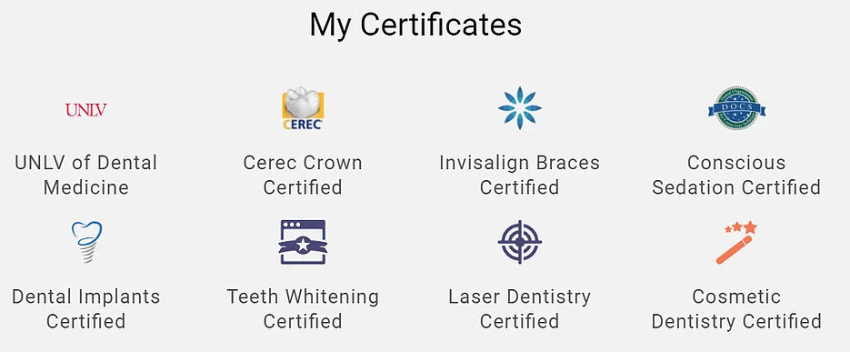 Dr. Salvatierra's Certificates